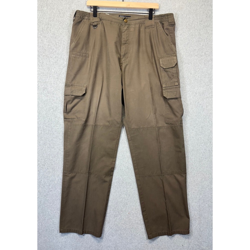 5.11 Tactical Series Cargo Pants Mens 40x32 Olive Ripstop Multi-Pocket Rugged